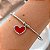 PULSEIRA/BRACELETE PINGENTE CORAÇÃO ESMALTADO AÇO 316L⭐️ - Imagem 3