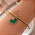 PULSEIRA/BRACELETE PINGENTE CORAÇÃO ESMALTADO DOURADO AÇO 316L⭐️ - Imagem 3