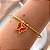 PULSEIRA/BRACELETE PINGENTE BORBOLETA ESMALTADO DOURADO AÇO 316L⭐️ - Imagem 2