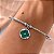 PULSEIRA/BRACELETE PINGENTE FLOR TREVO ESMALTADO AÇO 316L⭐️ - Imagem 3