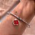 PULSEIRA/BRACELETE PINGENTE FLOR TREVO ESMALTADO AÇO 316L⭐️ - Imagem 2