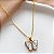 COLAR PINGENTE BORBOLETA MADREPÉROLA E MINI ZIRCÔNIAS DOURADO AÇO 316L⭐️ - Imagem 1
