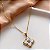 COLAR PINGENTE TREVO M MADREPÉROLA COM ZIRCÔNIA DOURADO AÇO 316L⭐️ - Imagem 3