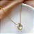 COLAR PEDRA GOTA M ZIRCÔNIA DOURADO AÇO 316L⭐️ - Imagem 3