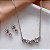 CONJUNTO BRINCOS E COLAR GOTAS E MINI ZIRCÔNIAS AÇO 316L⭐️ - Imagem 1