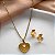 CONJUNTO BRINCO E COLAR CORAÇÕES FINOS DOURADO AÇO 316L⭐️ - Imagem 2