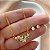 CONJUNTO BRINCOS E COLAR BORBOLETINHAS MINI ZIRCÔNIAS DOURADO AÇO 316L⭐️ - Imagem 2