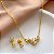 CONJUNTO BRINCOS E COLAR BORBOLETINHAS MINI ZIRCÔNIAS DOURADO AÇO 316L⭐️ - Imagem 1