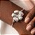 BRACELETE REGULÁVEL FLOR RISCADA AÇO 316L⭐️ - Imagem 3