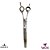 Tesoura Semidentada Curva Chrome 440C 7.5" Premium - Imagem 2
