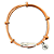 Pulseira Akt Couro - Caramelo - Imagem 1