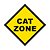 Placa de Parede Decorativa: Cat Zone - Imagem 2