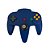 Controle Nintendo 64 Azul Escuro - Sem Marca - Imagem 1