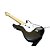 Guitarra Fender Stratocaster Preta Com Fio (Item decorativo) - Imagem 2