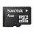 Cartão de Memória Micro SD 4GB - SanDisk - Imagem 1