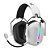 Headset Gamer Force One Kabuto, Tri-mode, Wireless, RGB, Branco - Imagem 2