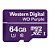 Cartão de Memória Micro SD WD Purple QD101 64GB - Western Digital (Lacrado) - Imagem 1