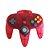 Controle Nintendo 64 Clear Red/White - Nintendo - Imagem 1