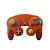Controle GameCube Laranja com fio - Sem Marca - Imagem 1