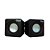 Caixa Som Portátil Preta, 3w, Usb/P2 - PlugX - Imagem 1