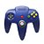 Controle Nintendo 64 Azul Escuro - Nintendo - Imagem 1