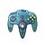 Controle Nintendo 64 Azul Anis Clear - Nintendo - Imagem 1