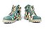Bota Vegano Shoes Naturale Floral Verde - Imagem 5