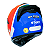 Capacete GP Tech V128 Start Branco Vermelho Azul 61 - Imagem 5