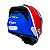Capacete GP Tech V128 Start Branco Vermelho Azul 61 - Imagem 6