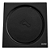 Ralo Click Inteligente P/ Banheiro Quadrado 10 Cm Inox Preto - Imagem 1