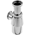 Sifão Pia Tanque Lavanderia Metal Cromado 1.1/4 X 2'' Pol. - Imagem 4