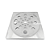 Tampa Ralo Grelha Quadrado 10x10cm Inox Função  Abre / Fecha - Imagem 4