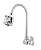 Torneira Cozinha Parede Quadrada 4168 Gourmet Ducha Cr C-65 - Imagem 1