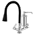 Torneira Filtro Cozinha Bancada Gourmet Preta 2186 C-65 - Imagem 2