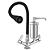 Torneira Filtro Cozinha Bancada Gourmet Preta 2186 C-65 - Imagem 3