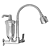 Torneira Filtro Cozinha Parede Gourmet Ducha Cromo 1185 C65 - Imagem 4