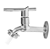 Torneira Para Jardim Tanque Alavanca Metal Cromada 1128 C-69 - Imagem 3