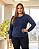 Blusa feminina básica decote redondo de viscolycra superlastic lisa Ref. 77.01 - Imagem 9