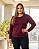 Blusa feminina básica decote redondo de viscolycra superlastic lisa Ref. 77.01 - Imagem 1