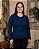 Blusa Fem. de Malha Canelada Térmica com Gola Careca -Ref. 77.05 - Imagem 1