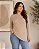 Blusa Feminina de Malha Canelada Confort, Assimétrica com Bico na Lateral - Ref 77.10 - Imagem 6
