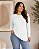 Blusa Feminina de Malha Canelada Confort, Assimétrica com Bico na Lateral - Ref 77.10 - Imagem 7