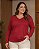 Blusa feminina de viscocrepe básica decote V Ref 77.14 - Imagem 2