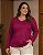 Blusa feminina de viscocrepe básica decote V Ref 77.14 - Imagem 1