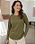 Blusa feminina básica de malha canelada confort, gola careca Ref 77.24 - Imagem 1