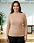 Blusa Feminina Básica de Malha Canelada Confort Gola Alta - Ref 77.33 - Imagem 5