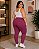 Calça feminina de suplex felpado, montaria com recorte - Ref 77.100 - Imagem 2