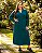 Vestido Midi Feminina de Malha Canelada Catarina com Gola - Ref 77.306 - Imagem 1