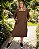 Vestido Midi de Malha Canelada Térmica com Bolso Quadrado - Ref 77.320 - Imagem 1