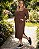 Vestido Midi de Malha Canelada Térmica com Bolso Quadrado - Ref 77.320 - Imagem 4